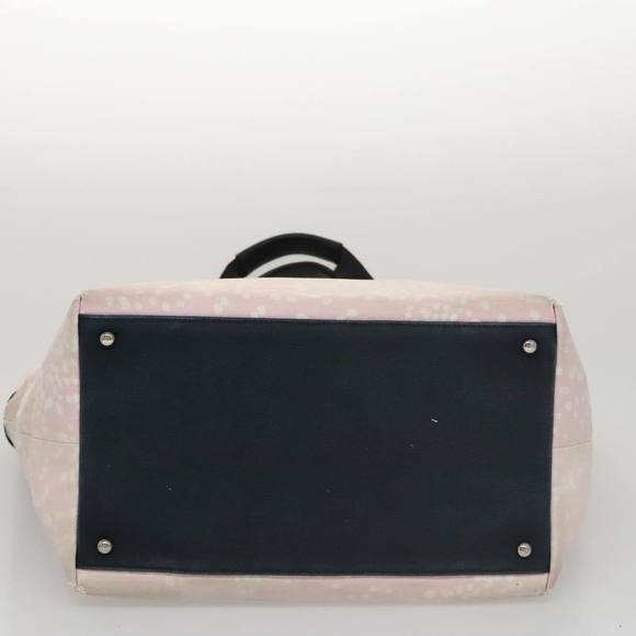 CHANEL High Summer Tote Bag Canvas Pink Silver CC Auth bs20616 - Picture 5 of 16